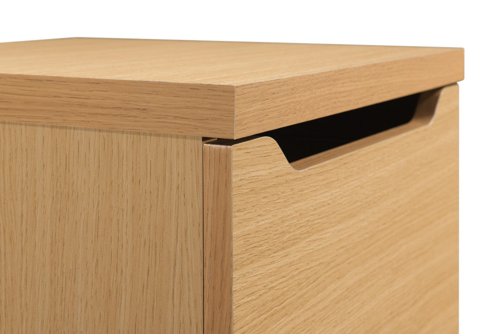 Denmark 2-Drawer Vertical File, Natural Finish