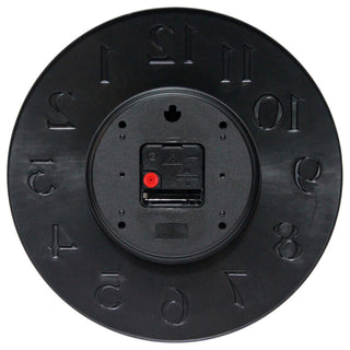 12 inch Modern Wall Clock, Vogue by Infinity Instruments, Black