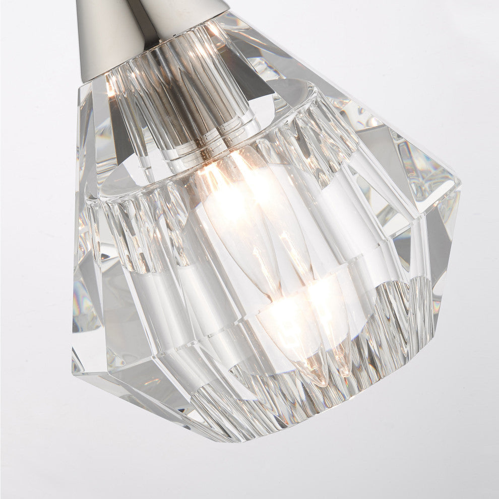 Livex Lighting Brussels 1 Light Polished Nickel Single Pendant