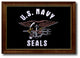 US Navy Seals Military Flag Canvas Print, 15"x21"