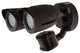 LED Security Light - Dual Head - Motion Sensor Included - Bronze Finish - 3000K