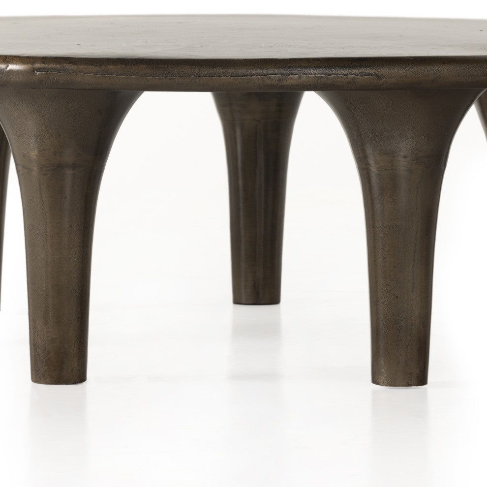 Kelden Coffee Table-Aged Bronze