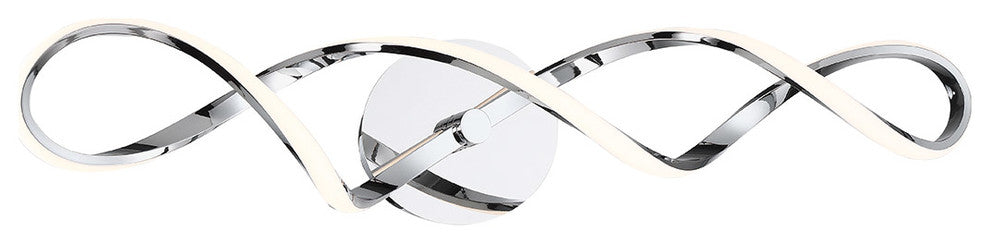 Interlace 38" LED Bathroom Vanity & Wall Light 3000K, Chrome