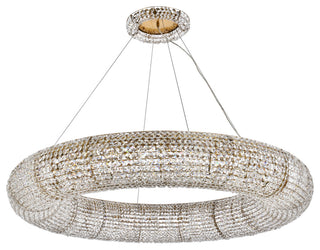 Elegant Lighting 2114G52/RC Paris 20 Light 52"W Crystal Ring - Chrome