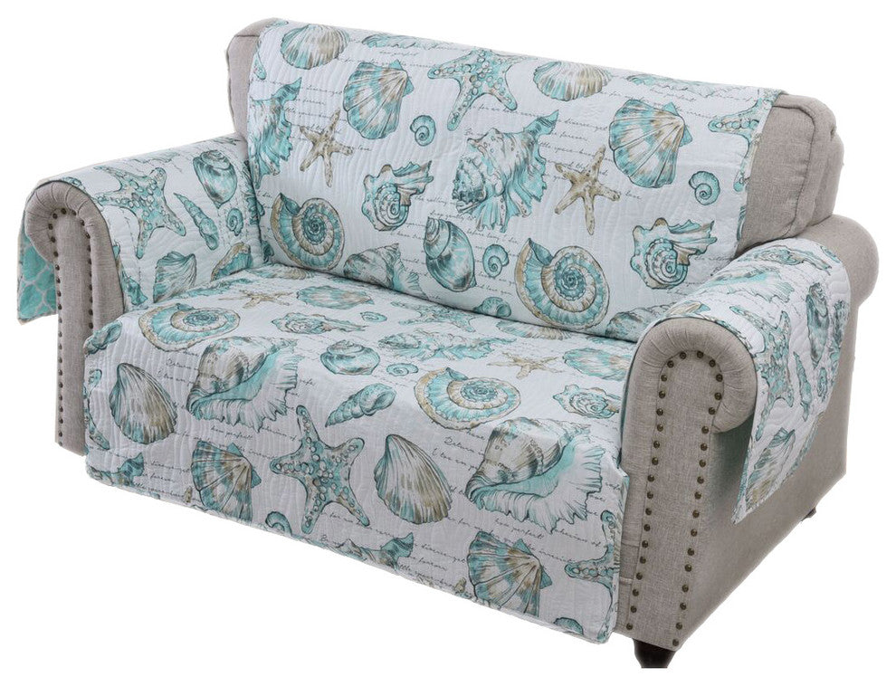 Barefoot Bungalow Cruz Beach Life Loveseat Furniture Protector, 103x76