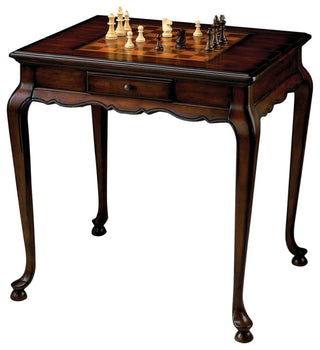 Butler Bannockburn Cherry Game Table, Dark Brown