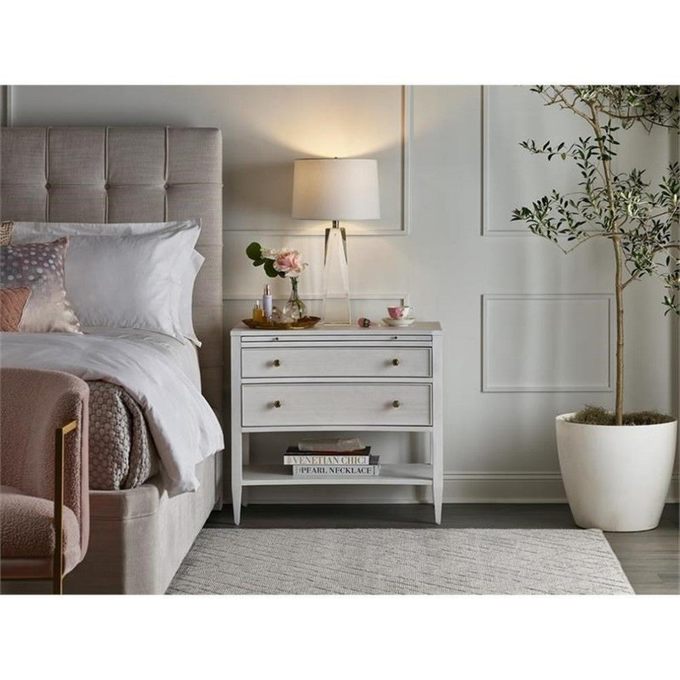 Miranda Kerr by Universal Furniture Chelsea Wood Nightstand, White
