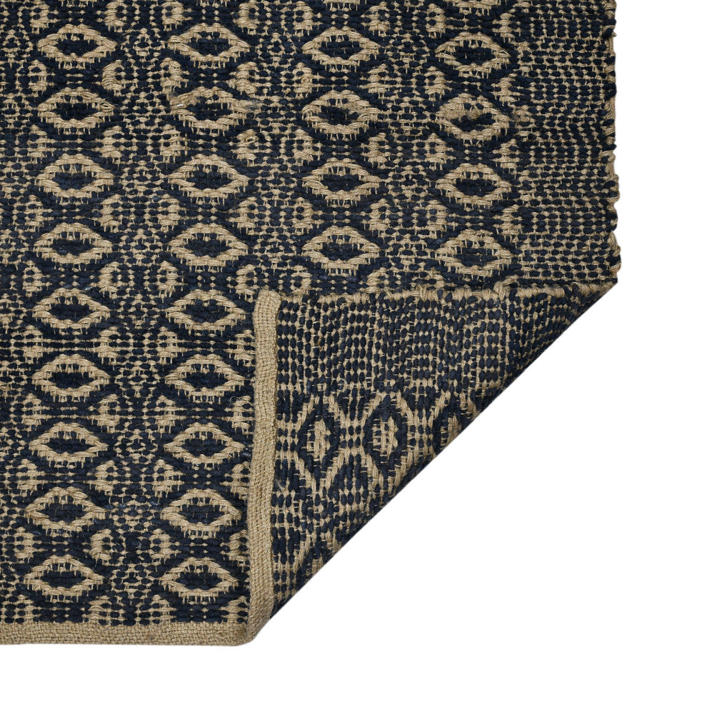 Zola Parquet Area Rug, Black, 8' x 10', Geometric