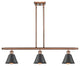 Innovations 516-3I-AC-M8-BK-LED 3-Light Island Light, Antique Copper