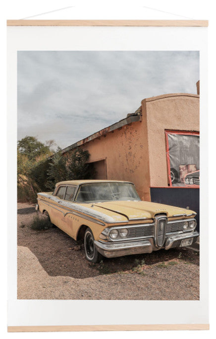 Henrike Schenk, Vintage American Car Art Print Famous Route 66 Scene Arizona