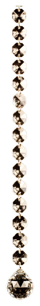 39" Clear Single Strand Curtain Bead