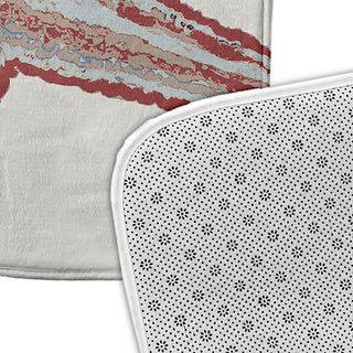 24" x 17" Large Starfish Bathmat, Ligonberry Red