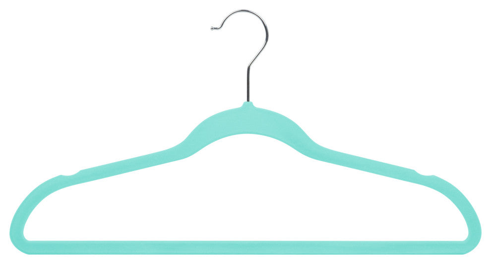 Suit Hangers, Tiffany Blue, Soft Grip Anti Slip, Set of 25