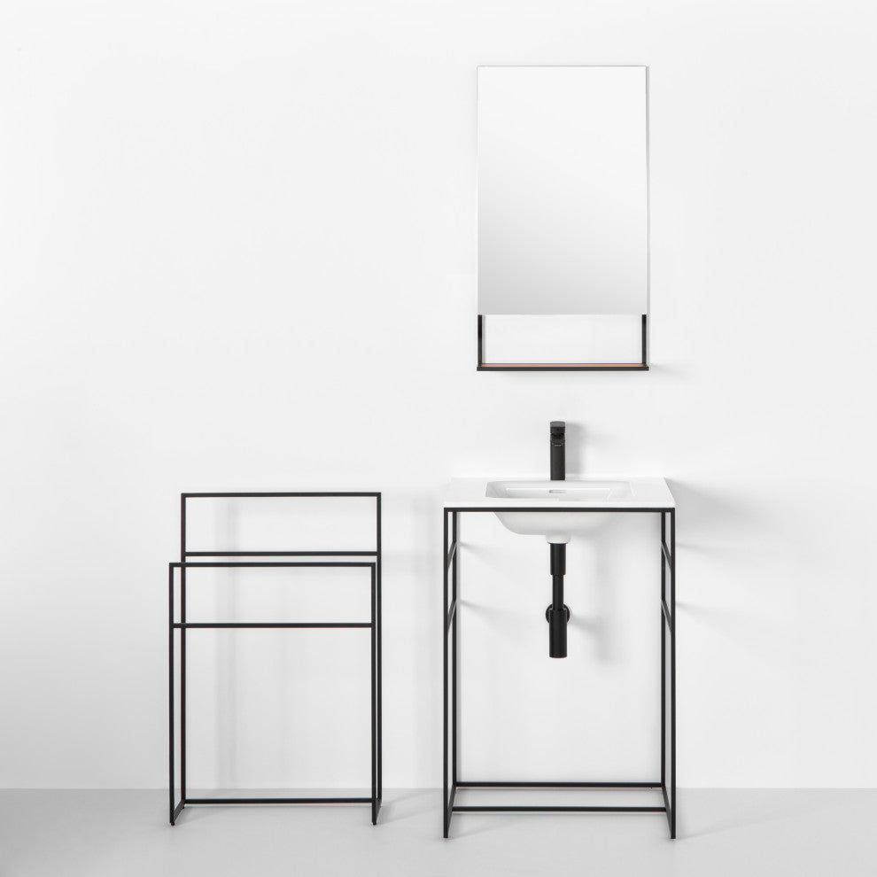 C2 24" Single Bathroom Vanity Set With Mirror
