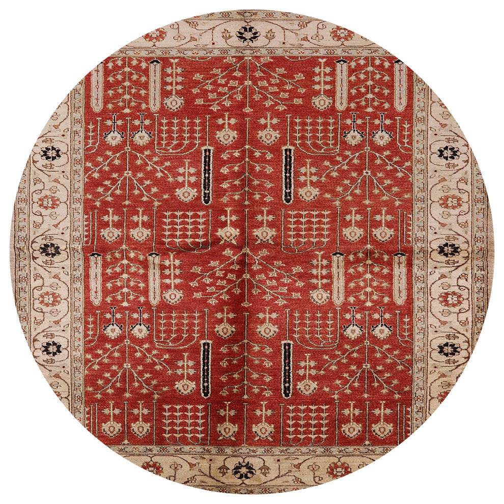 Ahgly Company Indoor Round Mid-Century Modern Area Rugs, 6' Round