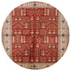 Ahgly Company Indoor Round Mid-Century Modern Area Rugs, 6' Round