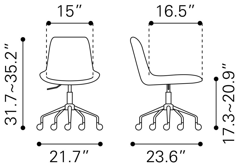 Byron Office Chair White