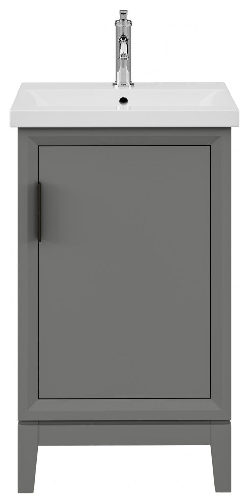 Elsa 20 In. Ceramic Sink Top Vanity in Cashmere Grey