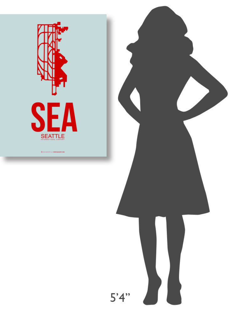 "SEA Seattle Poster 1" Fine Art Print