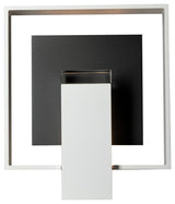 Shadow Box Medium Outdoor Sconce-Coastal White-Coastal Black