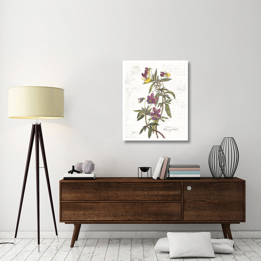 "February Violet on White" Digital Paper Print by Katie Pertiet, 30"x37"