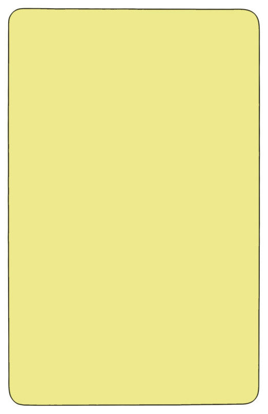 30''Wx72''L Yellow Thermal Laminate Activity Table