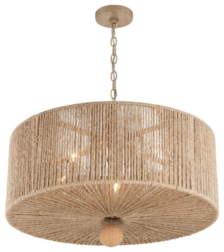 Jessa Five Light Pendant in Burnished Silver