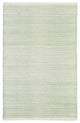 Dash & Albert Herringbone Ocean Handwoven Cotton Rug, Green, 4' x 6'