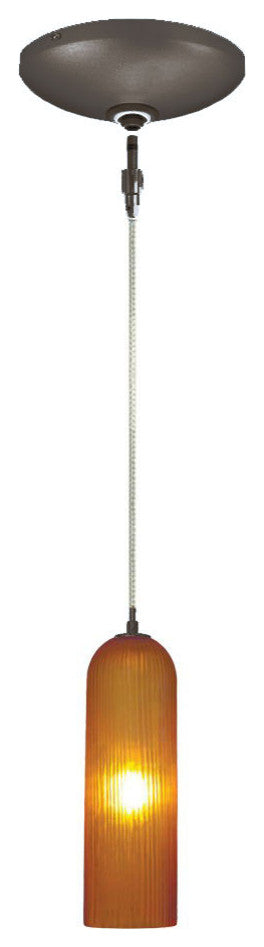 Light Low Voltage Pendant And Canopy Kit, Amber Bronze, Amber Bronze