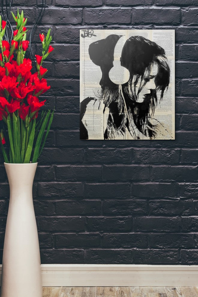 Epic Graffiti "Melodies Solace" by Loui Jover, Giclee Canvas Wall Art, 20"x24"