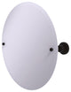 Frameless Round Tilt Mirror with Beveled Edge, Oil Rubbed Bronze