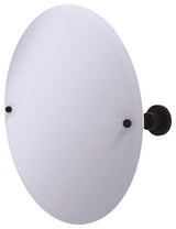 Frameless Round Tilt Mirror with Beveled Edge, Oil Rubbed Bronze