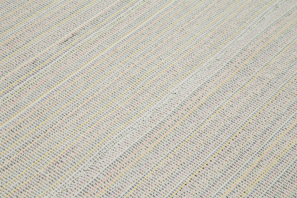 Rug N Carpet - Handmade Turkish 6' 9'' x 10' 3'' Modern Design Wool Kilim Rug