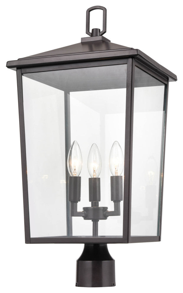 Fetterton Collection 3 Light 11" Outdoor, Powder Coat Black