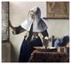 "Woman with a Water Jug - Detail" Paper Print by Johannes Vermeer, 18"x16"