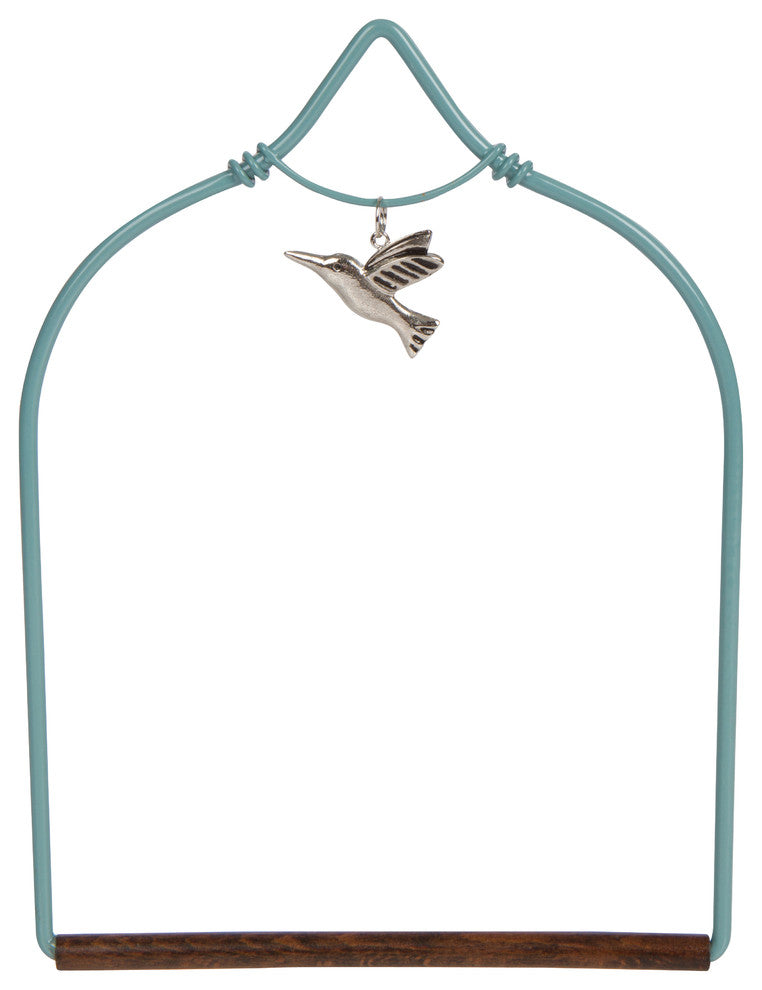 Charmed Hummingbird Swing, Teal