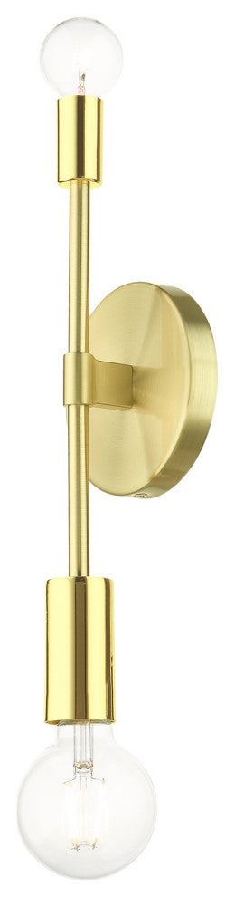 Satin Brass Contemporary Sconce
