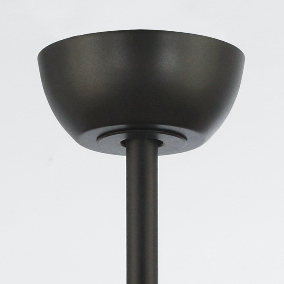 24.4 in Caged Metal Lampshade Ceiling Fan with Remote in Brown
