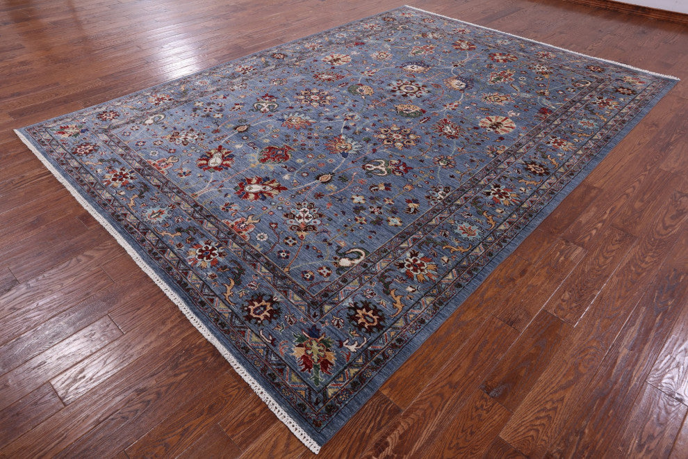 Handmade Persian Tabriz Wool Rug 8' 4" X 11' 10" - Q12772