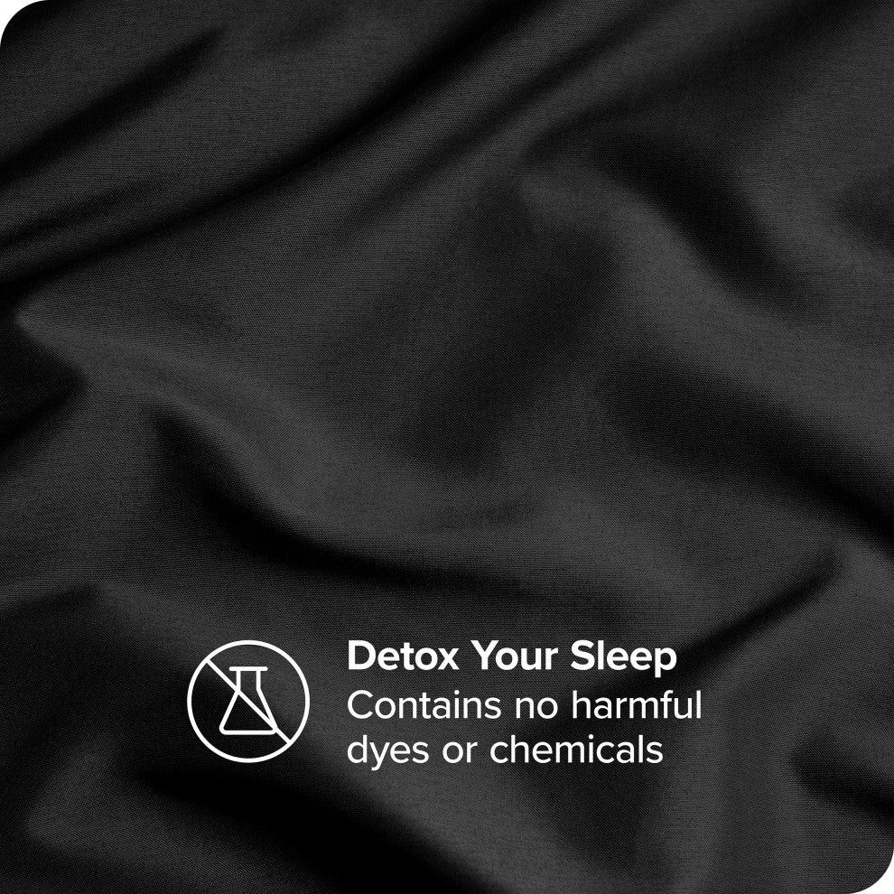Bare Home Microfiber Pillowcases - Set of 2, Black, Standard