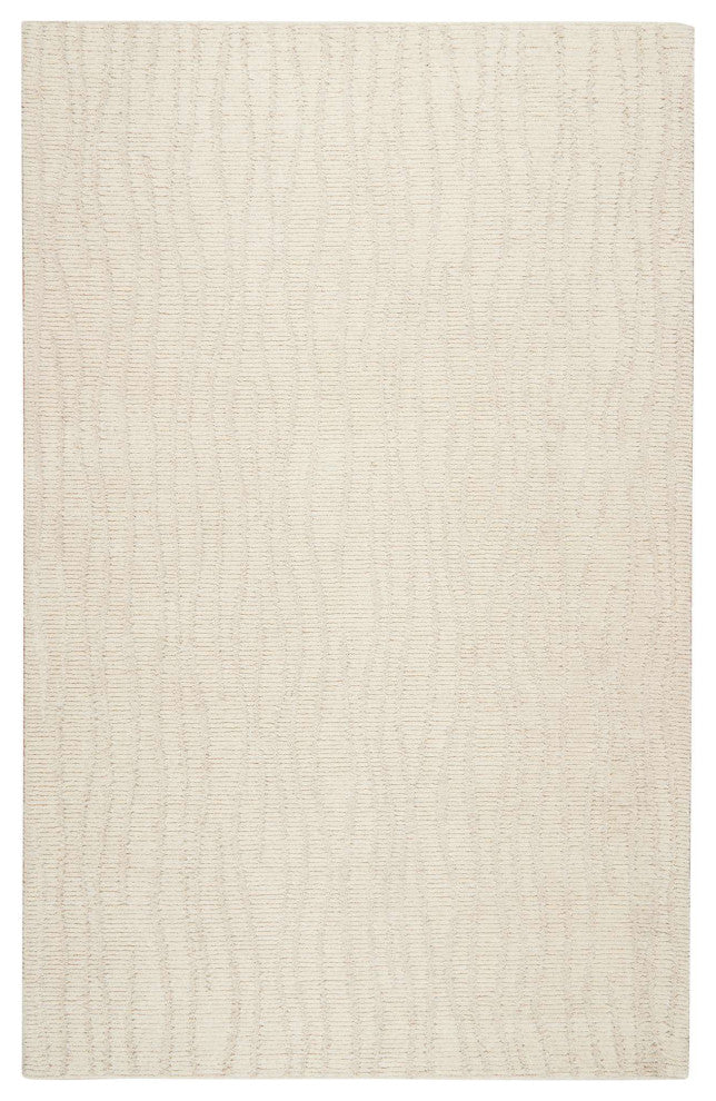 Shadows Waves Area Rug - Ivory, 5'x8'