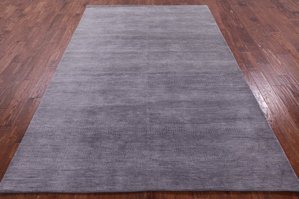 Savannah Grass Wool and Silk Hand Knotted Rug 6' 0" X 9' 2" Q11402