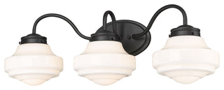 Golden Lighting 0508-BA3 Ingalls 3 Light 28"W Vanity Light - Matte Black /