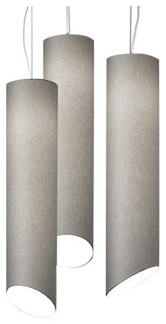 Pank Pendant, Gray and White, 7"