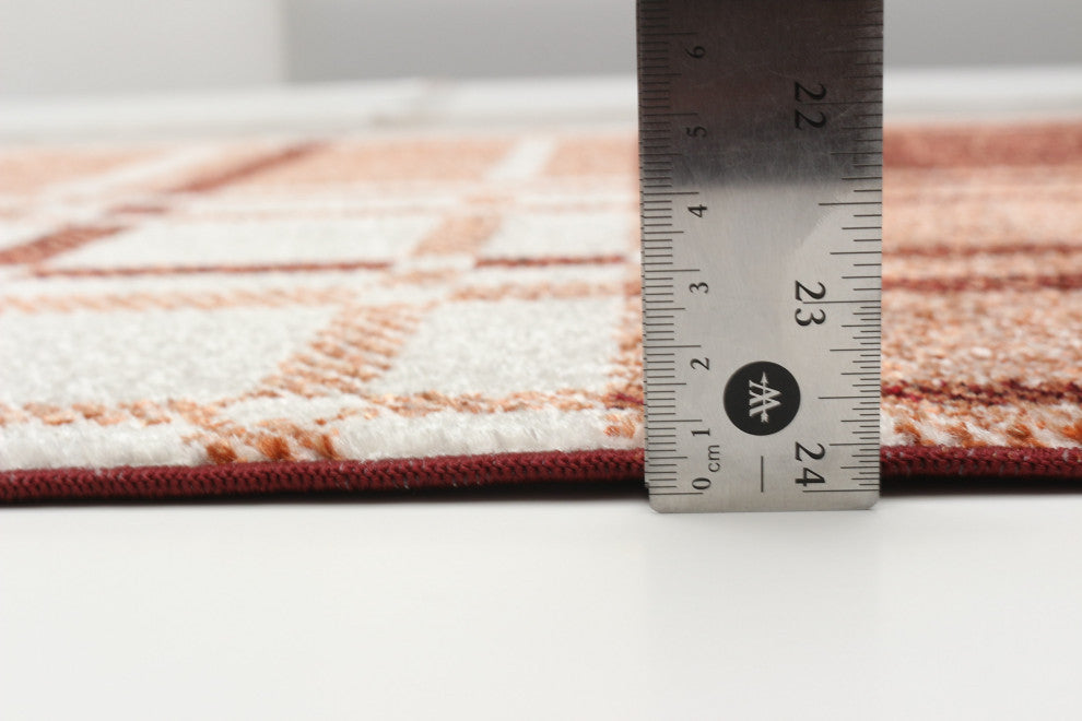 Aqua Roma Area Rug, Copper, 2'6"x8'