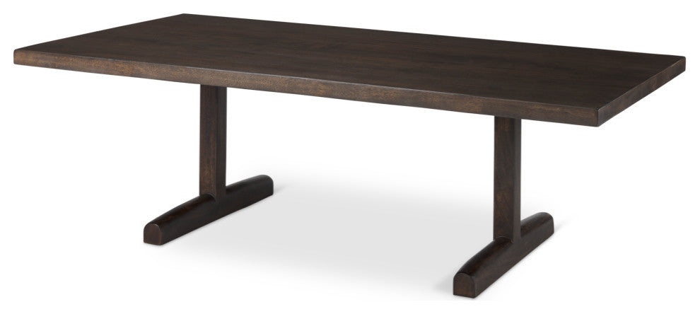 Viktor Dark Brown Solid Wood Coffee Table