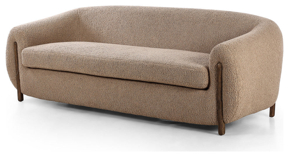 Lyla Sofa-86"-Sheepskin Camel