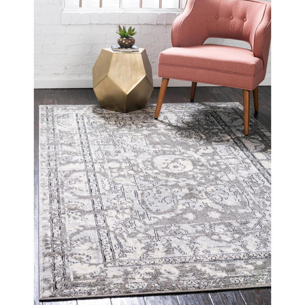 Rug Unique Loom La Jolla Gray Rectangular 3' 3 x 5' 3