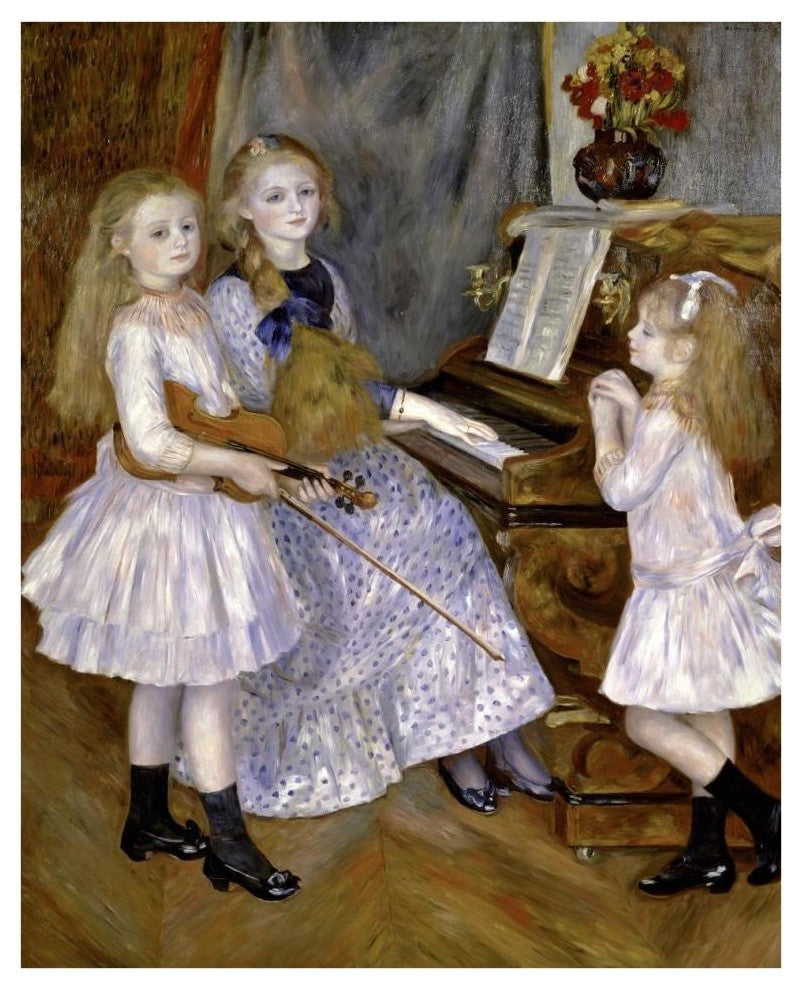 "Portrait of the Daughters of Catulle Mendes" Paper Art, 31"x38"