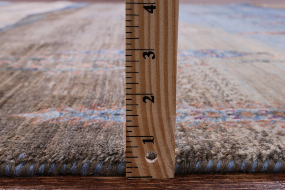 Tribal Persian Gabbeh Hand Knotted Wool Rug 8' 2" X 9' 9" Q9679